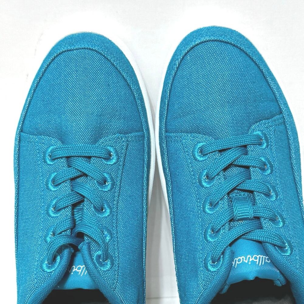 ALLBIRDS Women’s Lace Up Canvas Pacer Athletic Shoe Thrive Teal Size 7 - Picture 9 of 13